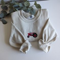 Long Sleeve Fleece Sweatshirt With Custom Embroidery, Relaxed Fit Fleece Sweatshirt With Custom Embroidery, Custom Embroidery Cotton Crew Sweater, Embroidered Fleece Top With Crew Neck, Embroidered Fleece Crew Neck Top, Embroidered Fleece Crew Sweatshirt, Fleece Crew Neck Top With Custom Embroidery, Custom Embroidered Cotton Crew Neck Sweatshirt, Embroidered Crew Sweatshirt In Fleece