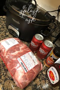 the meat is ready to be cooked in the slow cooker