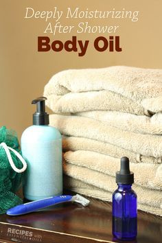 After Shower Body Oil, Body Oil Recipe, Body Oil Diy, Homemade Lotions, Doterra Recipes, Essential Oil Beauty, Homemade Essential Oils, Moisturizing Body Oil, Homemade Essential Oil