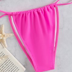 Style: Boho & Vacation Fabric: Spandex Pattern: Check Element: Tie Strap Type: Halter Strap Main Composition: Spandex Triangle Swimsuit, Halter Strap, Swimsuits Halter, Women Swimsuits, Uganda, Bathing Suits, Spandex