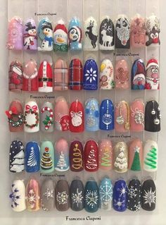 Xmas Nail Designs, Christmas Nail Art Easy, Xmas Nail Art, Cute Christmas Nails, Christmas Gel Nails, Christmas Nails Easy, Nail Art Set, Holiday Nail Art