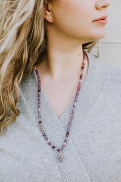 We are so excited to introduce our DharmaShop exclusive Super Seven Mala! Hand strung here in Detroit with genuine Super Seven beads from Brazil and a faceted Amethyst gemstone pendant from Nepal. Super Seven is a rare mineral made from a blend of seven crystals including: Amethyst, Clear Quartz, Smoky Quartz, Cacoxenite, Rutile, Geothite, and Lepidocrocite. This incredibly powerful stone combines the healing properties of all seven crystals! Super Seven is believed to energize and heal all seve Adjustable Knot, Seven Chakras, Small Bracelets, 12 Zodiac Signs, 12 Zodiac, Mala Bracelet, Protection Bracelet, Amethyst Pendant, Amethyst Gemstone