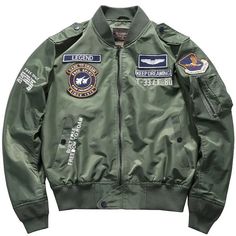 Introducing our Aviator Bomber Jacket for Men: Air Force Baseball Style! Made of high-quality cotton, microfiber, and polyester, this jacket is perfect for the autumn and winter seasons. With a silk lining and ribbed cuffs, it provides both style and warmth. Show off your love for the military with the embroidered American design. A must-have for any man's workwear wardrobe!

#aviatorbomberjacket #aviatorjacket #pilotjacket #jacket #bomberjacket #truedealsclub #airforce #airforcemerch