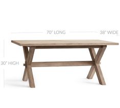 a table with measurements for the top and bottom section, including an x - leg base