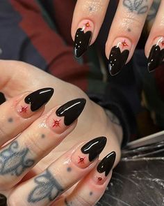 Witch Nails, Gothic Nails, Goth Nails, Edgy Nails, Grunge Nails, Her Nails, Christmas Nails Acrylic