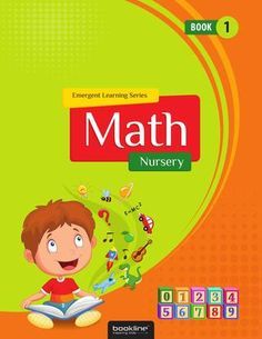 a book with an image of a boy reading a book on it and the title math nursery