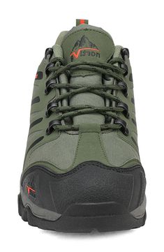 Waterproof protection enhances the durability of a rugged hiking sneaker equipped with shock-absorbing insoles to fight fatigue. Waterproof: protects against rain, puddles and slush to keep feet dry in wet conditions Trail: provides superior stability and traction on hills, uneven surfaces and changing terrain Removable shock-absorbing insoles Textile, synthetic and rubber upper/textile lining/synthetic and rubber sole Imported Rugged Waterproof Boots With Shock Resistance For Outdoor, Rugged Shock Resistant Waterproof Boots For Outdoor, Rugged Shock-resistant Waterproof Boots For Outdoor, Functional Waterproof Boots With Shock Resistance For Adventure, Outdoor Lace-up Walking Shoes With Shock Absorption, Functional Waterproof Boots For Adventure, Rugged Shock Resistant Hiking Boots For Outdoor Activities, Rugged Shock Resistant Hiking Boots, Shock Absorption Low-top Sneakers For Outdoor Work