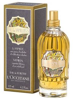 Eau de Vanilliers L`Occitane en Provence for women.  this has been my perfume for over 12 years.  love it. Lavender Perfume, Perfume Recipes, Perfume Bottle Design, French Perfume, Vanilla Fragrance, Antique Perfume