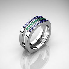 Luxurious and rich, this Mens Modern Classic 950 Platinum Blue Sapphire Emerald Cluster Formal Ring G1004-950PLATEMBS evokes absolute quality, character and style and is sure to delight your taste. Quality crafted for your special moment this designer jewelry piece is a sight to be hold. Includes:  * 1 x over 10.0 grams TW of cast solid 950 Platinum ring (8.0 mm top width) * 18 x round 0.015 carat (approx 0.27 CTW) lab created blue sapphires * 9 x round 0.015 carat (approx 0.13 CTW) lab created Lab Created Emerald, Jewelry Images, Platinum Ring, Emerald Ring, Solid Metal, Stone Settings, Designer Jewelry, Modern Classic, Blue Sapphire