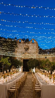 Festoon Lights over Wedding Table Boho Destination Wedding, Mamma Mia Wedding, Candle Lit Dinner, Festoon Lights, Dream Wedding Reception, Destination Wedding Italy, Mediterranean Wedding