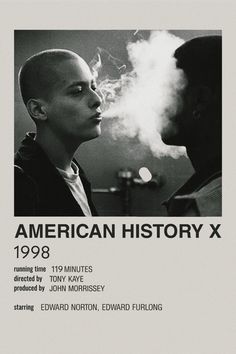 American History X Movie Posters, American History X Poster, American History X Movie, Movie Character Posters, American History X, Top Movies To Watch, Iconic Movie Posters, Film Posters Minimalist, Film Poster Design