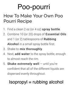 the instructions for how to make your own poop recipe