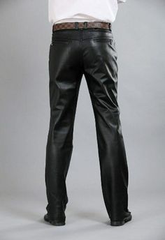 ★Product Descriptionfor Men's & Boys 100% ✔ Genuine Lambskin Leather Straight Motor Biker Pant Slim Fit Fantastic figure Designer Mid Waist Straight Style  Pants and with a very Beautiful ♥ attractive look.Perfect for cocktail/ evening parties, nightclub, dance halls, proms, bar, club wear etc.(because Fashion always say look at this)Please confirm your required size after order via massage. ★PLEASE NOTE : ALL SIZES ARE AVAILABLE AS PER  SIZE POSTED BELLOW X-SMALL = SMALL = Medium = LARGE = Business Full-length Bottoms For Winter, Business Winter Full-length Bottoms, Business Winter Full Length Bottoms, Full Length Business Bottoms For Winter, Formal Straight Leg Leather Pants With Belt Loops, Winter Business Slim Fit Pants, Formal Straight Leg Leather Pants, Winter Business Pants Full Length, Tapered Leg Leather Pants For Formal Occasions