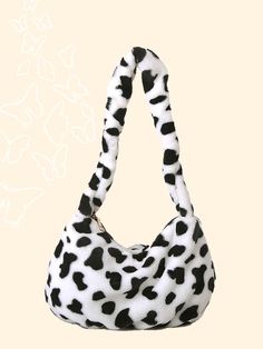 Bag For Love - Dalmatian Print Crossbody Bag  - Women Shoulder Bags Ruched Bag, Preppy Bags, Bff Halloween Costumes, Dalmatian Print, Animal Bag, Black And White Pattern, Style Preppy, Crossbody Bag Women, Halloween Costumes For Girls