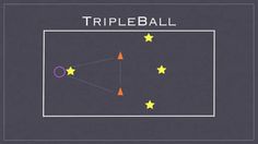 the triple ball game is shown with three stars and one star in the middle of the screen