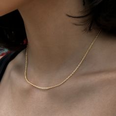 Introducing the Cable Chain Necklace in 18k Yellow Gold. Perfectly delicate and ideal for pairing with any outfit, this piece can be stacked with other necklaces or worn with a small pendant. A must-have for any jewelry collection, this versatile and adjustable cable chain design is your new go-to for everyday wear. This product is guaranteed for life - GLD will repair the item should you experience any defects in craftsmanship or breakage. Specifications - Length: 14"-16" (Adjustable) - Width: Cable Chain Necklace, Chain Design, Vermeil Jewelry, Custom Earrings, Necklace Size, Small Pendant, Pendant Bracelet, Drop Necklace, Chain Pendants