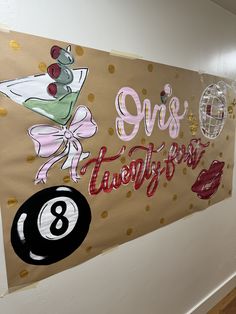 ✨twenty first birthday ✨size: 3 feet tall by 4-8 feet long (depending on option chosen).  ✨please include the following in the personalization details: wording theme of the event color choices  event date special requests  i'll send you a mock up of the design before finalizing!! 💖 21st Birthday Banner For Guys, Disco Theme 21st, 21st Sign Night Themes, Women Birthday Decorations, Tini Bit Older Banner, 22nd Birthday Banner, Birthday Posters Design, 21 Sign Night, 22 Bday Ideas