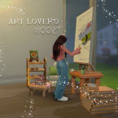 #sims4cc Sims Download, Sims Furniture, Sims 3, Sims Cc, Nook, Sims 4, Lovers Art, Furniture, Art