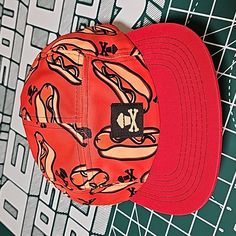 Authentic 5 Panel Johnny Cupcake Cap I Got On My Last Trip To Boston, Never Worn. I Love Hotdogs Hope It Keeps You Shady! Fun 5-panel Baseball Cap For Streetwear, Fun Snapback Hat With Flat Bill, Cute Red Snapback Baseball Cap, Novelty Adjustable 5-panel Snapback Hat, Fun 5-panel Snapback Hat, Red 5-panel Snapback Hat, Orange Adjustable 5-panel Snapback Hat, Trip To Boston, Cupcake Accessories