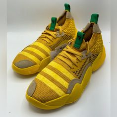 Size 10 - Adidas Trae Young 2.0 Hazy Yellow Ig4793 Men's Basketball Shoes Condition Is "New Without Box” Adidas Yellow, Trae Young, Shoes Color, Mens Basketball, Adidas Shoes, Green Yellow, Basketball Shoes, Adidas Men, Athletic Shoes