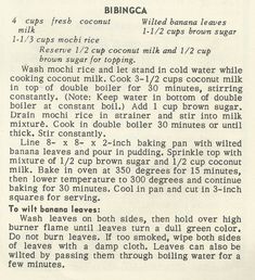 an old recipe is shown in black and white