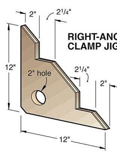 the right angle clamp jig is shown