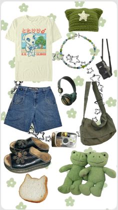 Cute green star girl outfit inspo #outfitinspo #iamabaldman #stargirl #fyp #green #greenaesthetic #stargirlaesthetic #star #staraesthetic #greenaestheticshuffle #stargirlinspo #outfitinspiration Art Outfits Drawing, Star Girl Outfit, Ikea Display, Frog Outfit, Animal Crossing Cute, Outfits Drawing, Kidcore Art, Silly Clothes, Art Outfits