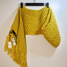 Beautiful Fluffy Woven Scarf Never Worn And Perfect For The Winter Season! Woven Scarf, Yellow Scarf, Gold Yellow, Winter Season, Scarf Wrap, Hand Woven, The Winter, Scarf Accessory, Hand Weaving