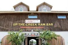 up the creek raw bar is located in an old barn