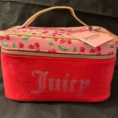 New With Tags Juicy Couture Bags, Couture Bags, Juicy Couture, Cosmetic Bag, Makeup Bag, Bag Lady, Couture, Tags, Makeup