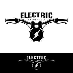 the logo for electric motor cycle, which is designed to look like an old bicycle