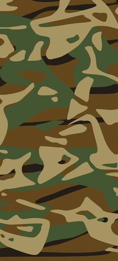 the camouflage pattern is brown and green