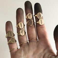 Engraving Ideas Jewelry, Claus Jewelry, Rings Signet, Hudson Valley Ny, Signet Rings, Dope Jewelry, Productive Day, Girly Jewelry, Jewelry Inspo