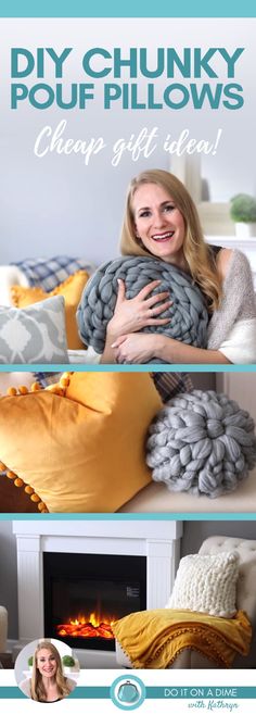 a woman sitting on top of a couch holding a blanket