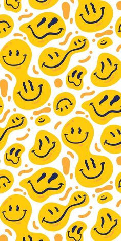 an image of many smiley faces on a white background