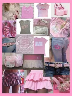 Mcbling Outfits Pink, 00s Fashion Outfit, My Dream Wardrobe, Y2k Fits, Girly Fits, Upcycle Clothes Diy, Baby Couture, Trashy Y2k