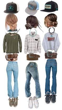 Farm Outfits, Farm Girl Outfits, Western Spurs, Camp Outfits, Aesthetic Cowgirl, Cowgirl Era, Big Closet, Outdoors Style