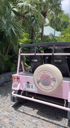 Pink Jeep, Pink Beach, Pretty Cars, Close To Home, Summer Feeling, Summer Dream, Pink Summer