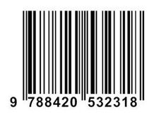 a barcode with the number nine on it