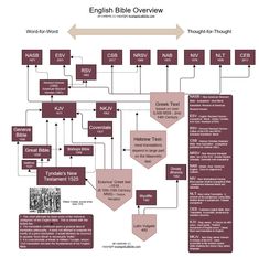 an image of a diagram with the words english bible overview in red and white on it