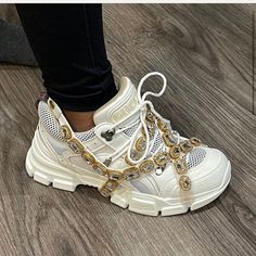 Questions? Leave A Comment Below! Shoes Gucci, Gucci Shoes, Leave A Comment, Womens Shoes Sneakers, Limited Time, Shoes Sneakers, Color White, Gucci, Women Shoes