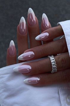 #nails #almondshape #french #frenchnails #glossy #chromenails #chrome Almond Nails For Work, French Nail Designs Almond Shape, Oval Medium Nails, Almond Shape French Tip Nails, Baby Shower Nails Girl, Proposal Nails Ideas, Summer Nails Almond Shape, Baby Shower Nails, Nails Chrome