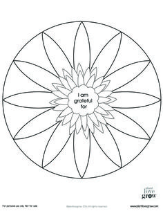 Some gratitude mandalas to color and fill. There are two blank ones and one in color for you to explore the beauty and simplicity of gratitude. http://www.plantlovegrow.com/gratitude.html Mandalas To Color, Gratitude Activities, Recreation Therapy, Art Therapy Projects