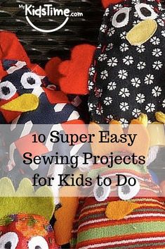 Looking for simple sewing projects for kidsWant to pass on sewing skills to the next generationHere are 10 Super Easy Sewing Projects for Kids to Do. Easy Sewing Projects For Kids, Timetable Ideas, Study Timetable, Nails Tools, Rock Border, Teaching Sewing, Kids Sewing, Edging Ideas, Club Ideas