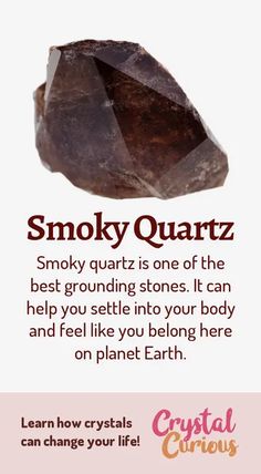 Smoky Quartz Meaning, Quartz Meaning, Crystal Therapy, Smoky Quartz Crystal, Rocks Crystals