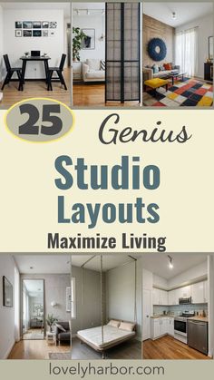 25 Studio Apartment Layout Ideas (Space-Savvy Living) 200sqft Studio, Art Deco Style Furniture, Tiny Studio Apartment Ideas, Girl Apartment Decor