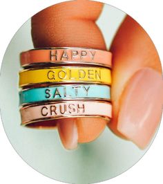 Gold Enamel Ring For A Gift, Gold Enamel Ring Perfect For Gifting, Gold Enamel Ring Perfect For Gift, Cute Gold Enamel Jewelry, Trendy Personalized Yellow Jewelry, Gold Enamel Anniversary Ring, Gold Enamel Ring For Anniversary, Anniversary Gold Enamel Ring, Everyday Personalized Enamel Jewelry