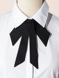 Preto Collar Poliéster Simples Gravata-borboleta Embellished Acessórios Femininos Guess Bags Black, Types Of Ties, Bow Fashion, Striped Tunic Dress, Tie Women, Tie Design, Ribbed Knit Dress, Kawaii Clothes