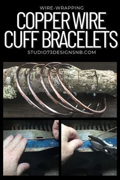 How I Make Copper Wire Cuff Bracelets Wire Cuff Bracelet, Diy Copper, Wire Cuff, Copper Diy, Make Your Own Jewelry, Diy Wire Jewelry, Crafts Beautiful, Wire Bracelet, Diy Bracelet