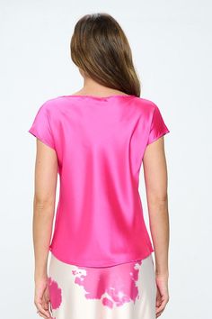 Made in USA Solid Satin Top with Cowl Neck. Fabric content: 97% Polyester, 3% Spandex. Available in other Colors. Style: casual, formal, work Print / Pattern: solid Silhouette: shirt, top Fit: regular Neck Line: scoop neck Sleeve: shortsleeve Lining: no Made In: Made in U.S.ASize Measurement (inch): S: 18.0 (Bust), 19.0 (Waist), 20.0 (Hips), 23.5 (Length) M: 19.0 (Bust), 20.0 (Waist), 21.0 (Hips), 24.0 (Length) L: 20.0 (Bust), 21.0 (Waist), 22.0 (Hips), 24.5 (Length) Suede Outfit, Leopard Outfits, Burgundy Outfit, Cowl Neck Top, Satin Top, Top Graphic Tees, Crop Top Blouse, Leather Outfit, Dress Trousers